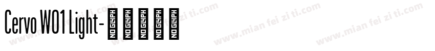 Cervo W01 Light字体转换